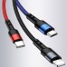 Дата кабель Usams US-SJ410 U26 3in1 USB to Combo 2A (0.35m) (00000036475_1)