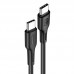 Дата кабель USAMS US-SJ459 U43 Type-C to Type-C 100W PD (1.2m) (00000040259_2)