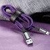 Дата кабель Baseus C-shaped (со световым индикатором) USB to Lightning 2.4A (1m) (CALCD) (00000027364_2)