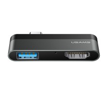 Переходник HUB Usams US-SJ462 Type-C Mini Hub (USB + HDMI) (00000049258_1)