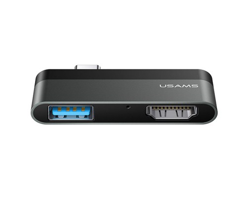 Переходник HUB Usams US-SJ462 Type-C Mini Hub (USB + HDMI) (00000049258_1)