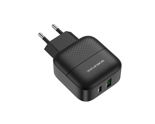СЗУ Borofone BA46A PD 18W+QC3.0 (1USB/1Type-C/3A) (00000055344_1)