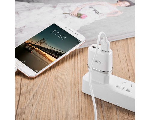 СЗУ Hoco C12 Dual USB Charger 2.4A (00000022974_1)