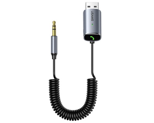 Bluetooth ресивер USAMS US-SJ504 Aluminum Alloy Car Wireless Audio Receiver BT 5.0 (00000051949_1)