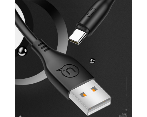 Дата кабель USAMS US-SJ267 U18 Round Type-C Cable (1m) (00000051936_1)