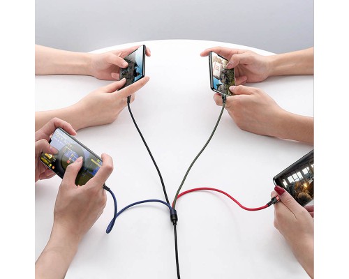Дата кабель Usams US-SJ411 U26 4in1 USB to Combo 2A (0.35m) (00000051917_1)
