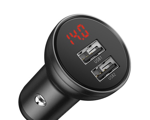 АЗУ Baseus Digital Display Dual USB 4.8A Car Charger 24W (CCBX) (00000038717_1)