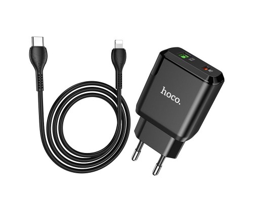 СЗУ Hoco N5 Favor 20W PD+QC3.0 Type-C to Lightning (00000043049_1)