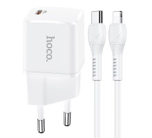 СЗУ HOCO N10 Starter single port PD 20W + Type-C to Lightning (00000056355_1)