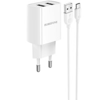 СЗУ Borofone BA53A Powerway (2USB/2.1A) + Type-C (00000055347_2)