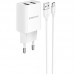 СЗУ Borofone BA53A Powerway (2USB/2.1A) + Type-C (00000055347_2)