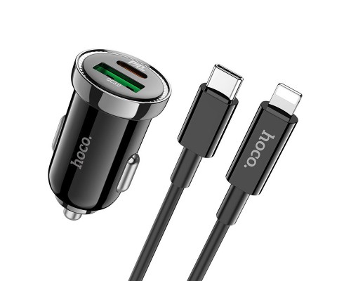 АЗУ Hoco Z44 Leading PD+QC3.0 (1USB/3A) +Type-C to Lightning (00000052973_1)