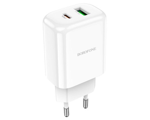 СЗУ Borofone BN4 PD20W+QC3.0 (1USB/1Type-C/3A) (00000058309_1)