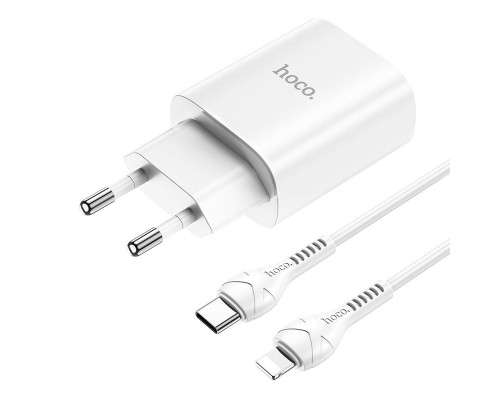 СЗУ HOCO N14 PD 20W 1Type-C + Type-C to Lightning (00000054756_1)
