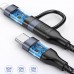 Дата кабель Usams US-SJ403 U31 60W Fast charging Type-C to Type-C / Lightning (1.2m) (00000036166_1)