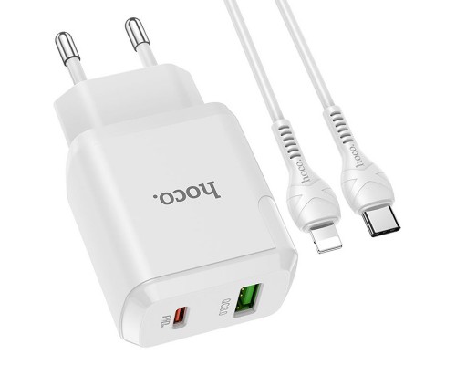 СЗУ Hoco N5 Favor 20W PD+QC3.0 Type-C to Lightning (00000043049_2)