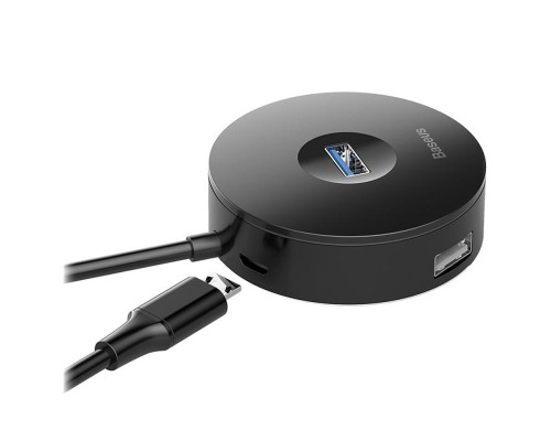 Переходник HUB Baseus Round Box USB to USB 3.0 + 3USB 2.0 (CAHUB-F) (00000031221_2)