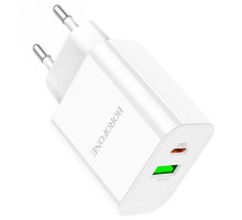 СЗУ Borofone BA55A PD20W+QC3.0 (1USB/1Type-C/3A) (00000058306_1)
