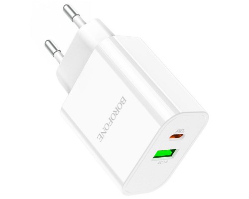 СЗУ Borofone BA55A PD20W+QC3.0 (1USB/1Type-C/3A) (00000058306_1)