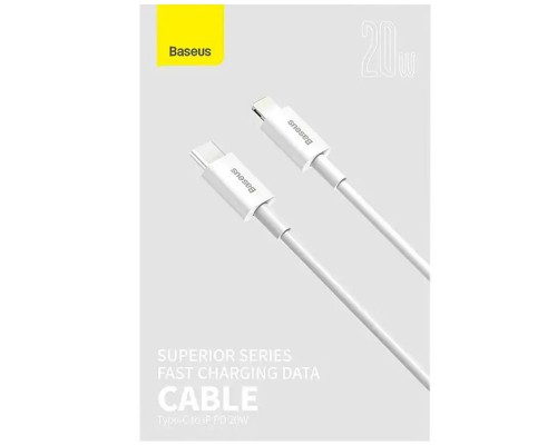 Дата кабель Baseus Superior Series Fast Charging Type-C to Lightning PD 20W (2m) (CATLYS-C) (00000053341_2)