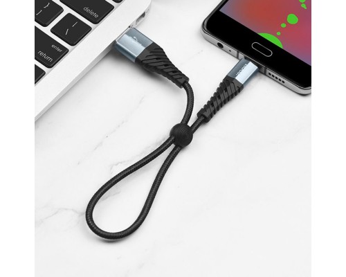 Дата кабель Hoco X38 Cool MicroUSB (0.25m) (00000035944_1)