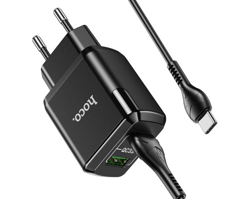 СЗУ HOCO N6 QC3.0 (2USB/3A) + USB - Type-C (00000048111_2)