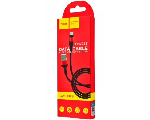 Дата кабель Hoco X26 Xpress Micro USB Cable (1m) (00000030833_1)