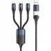 Дата кабель Usams US-SJ515 U73 3IN1 Aluminum Alloy Cable 1.2m (00000049215_2)