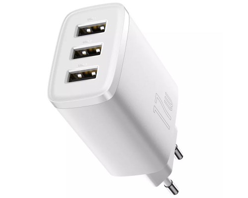 СЗУ Baseus Compact 17W (3USB) (CCXJ02) (00000056089_2)