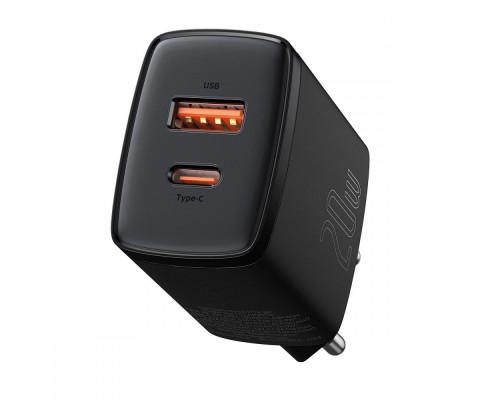 СЗУ Baseus Compact Quick Charger 20W QC+ PD (Type-C + 1USB) (CCXJ-B) (00000048312_1)