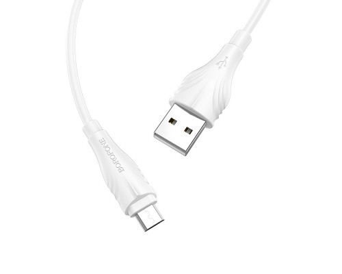 Дата кабель Borofone BX18 Optimal USB to MicroUSB (2m) (00000056879_1)