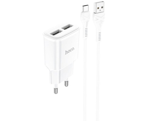 СЗУ HOCO C88A (2USB/2.4A) + Type-C (00000055840_1)