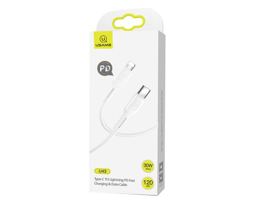 Дата кабель USAMS US-SJ406 U43 Type-C to Lightning PD Fast Charging (1.2m) (00000039668_1)