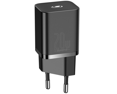 СЗУ Baseus Super Si Quick Charger 1C 20W + кабель Type-C to Lightning (TZCCSUP-B) (00000048652_1)