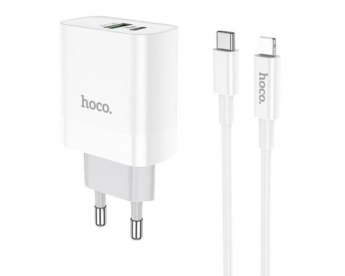 СЗУ HOCO C80A Rapido PD+QC3.0 Type-C + USB + Type-C to Lightning cable (00000052564_1)