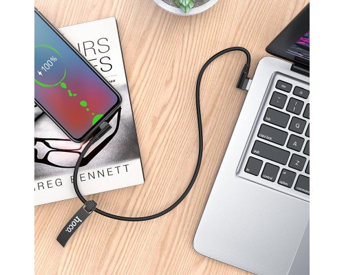 Дата кабель Hoco U83 "Puissant Silicone" MicroUSB (1.2 m) (00000039195_1)
