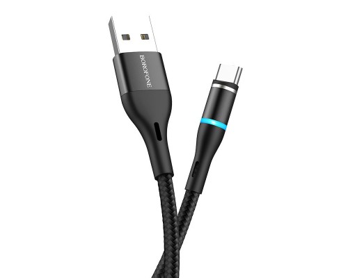 Дата кабель Borofone BU16 Skill magnetic USB to Type-C (1.2m) (00000055401_1)