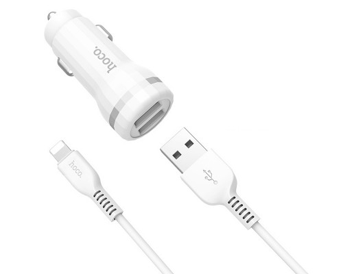 АЗУ Hoco Z27 Staunch (2USB 2.4A) (+кабель Lighthing) (00000030782_1)