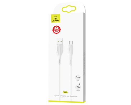 Дата кабель Usams US-SJ372 U-38 USB to Type-C 2A (1m) (00000051913_1)