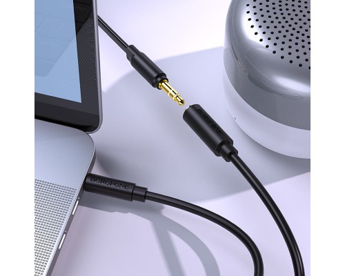Аудио кабель Borofone BL12 3.5 audio extension cable Male to Female (1m) (00000056865_1)