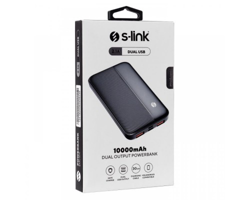 Портативное зарядное устройство Power Bank S-link IP-G10N 10000 mAh 2.1A 2USB (00000057805_1)