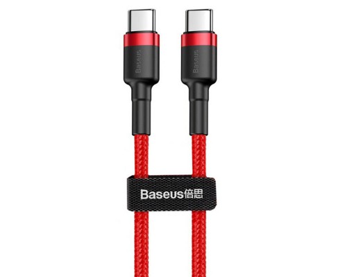 Дата кабель Baseus Cafule Type-C to Type-C Cable PD 2.0 60W (1m) (CATKLF-G) (00000031873_4)