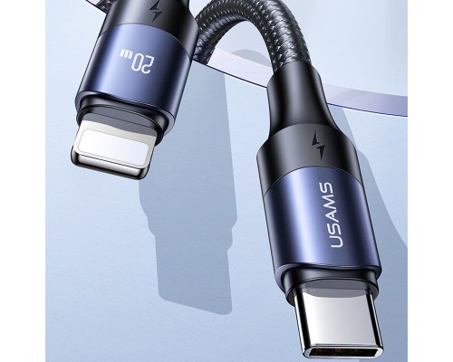 Дата кабель USAMS US-SJ521 U71 Type-C to Lightning PD 20W (1.2m) (00000062644_1)