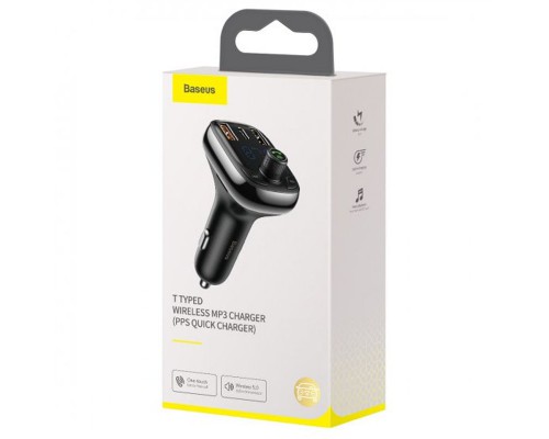 АЗУ Baseus T typed S-13 Bluetooth FM Launcher (PPS QC) 2USB + Type-C (CCTM) (00000053133_1)
