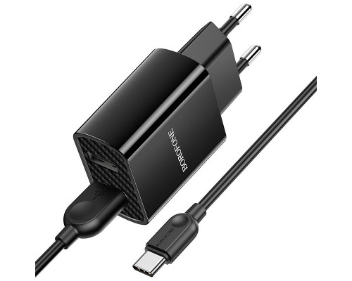 СЗУ Borofone BA53A Powerway (2USB/2.1A) + Type-C (00000055347_1)