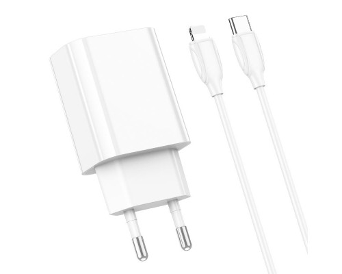 СЗУ Borofone BA65A Single port PD20W + Type-C + Lightning (00000057051_2)