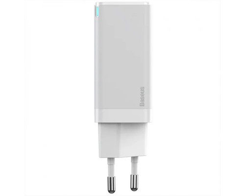 СЗУ Baseus GaN2 QC (2 Type-C/ 45W) + кабель Type-C to Type-C 65W (CCGAN) (00000048646_1)