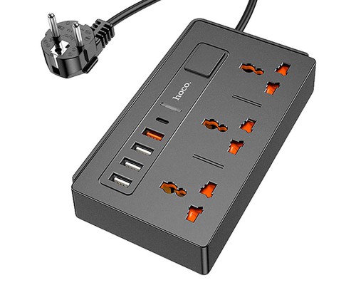 Удлинитель Hoco DC15 (4USB/1Type-C/3xSocket) (00000048932_1)