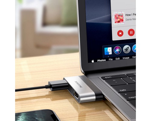 Переходник Borofone DH2 Type-C to HDMI+USB3.0 (00000056869_1)