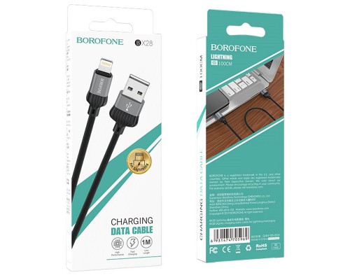 Дата кабель Borofone BX28 Dignity USB to Lightning (1m) (00000056893_1)
